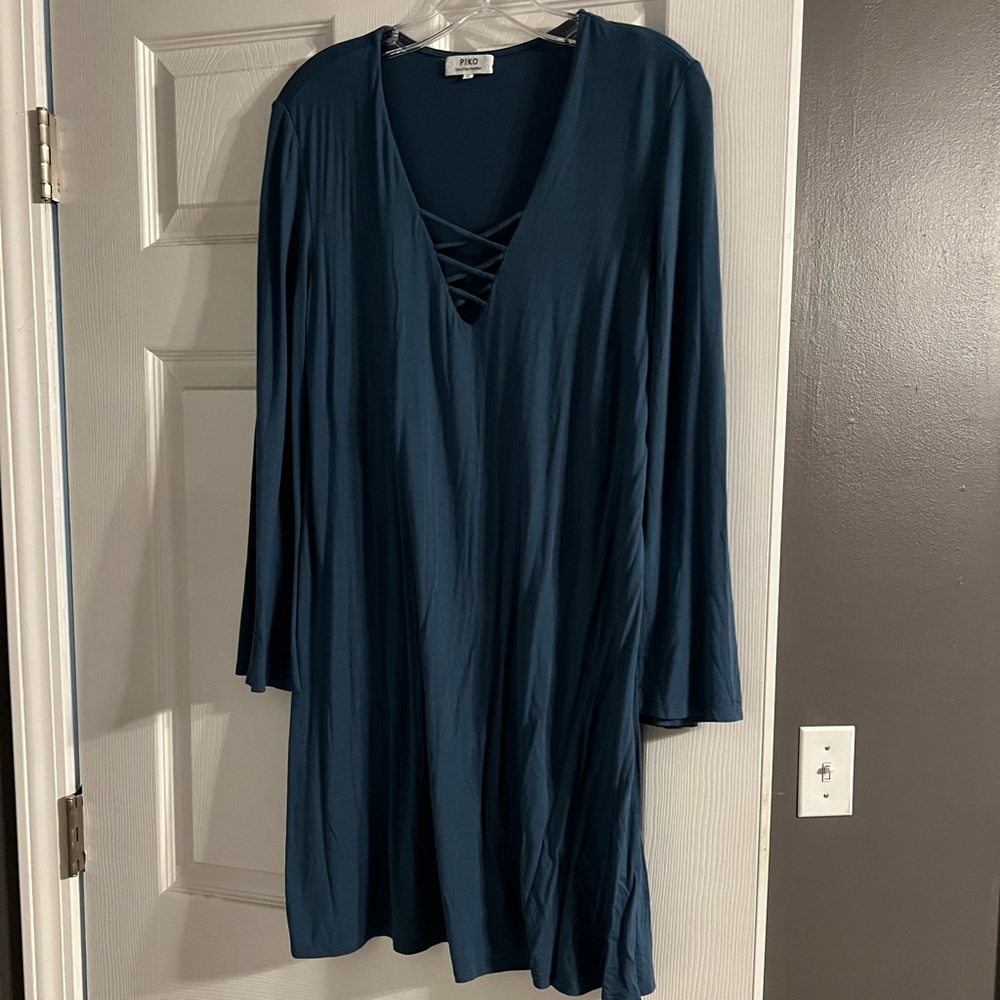 Piko teal dress